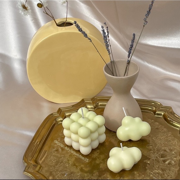 Candle set: clouds & bubble cube candles - Picture 2 of 4